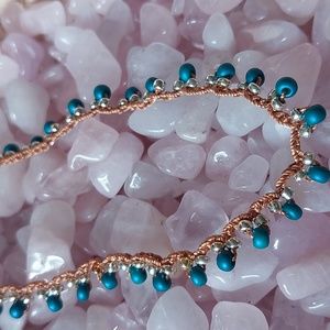 Boho Necklace, Teal,  Summer,  Handcrafted by Rust Belt Raised